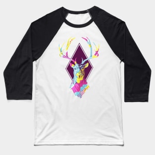 Head of a deer with horns Baseball T-Shirt